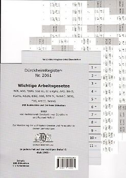 DürckheimRegister® ARBEITSGESETZE (2023)