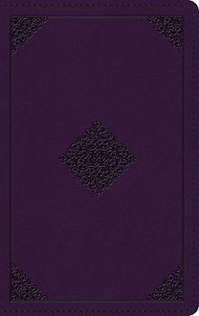 ESV Giant Print Personal Size Bible, Red Letter (Trutone, Lavender, Ornament Design)