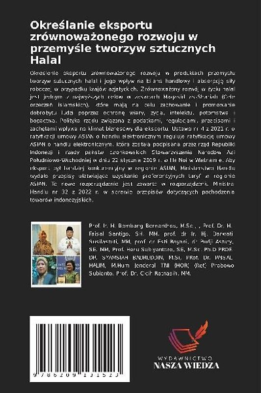 Okre¿lanie eksportu zrównowa¿onego rozwoju w przemy¿le tworzyw sztucznych Halal