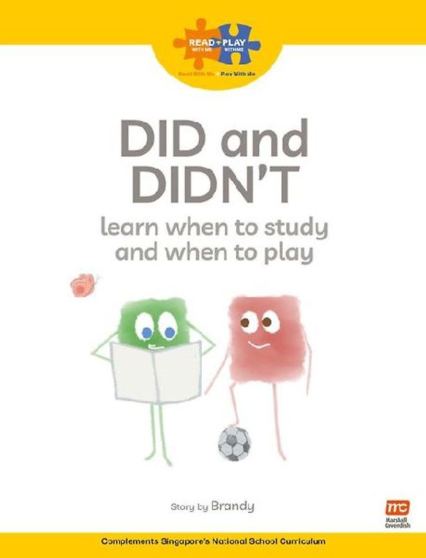 Read + Play  Social Skills Bundle 2 Did and Didn't learn when to study and when to play