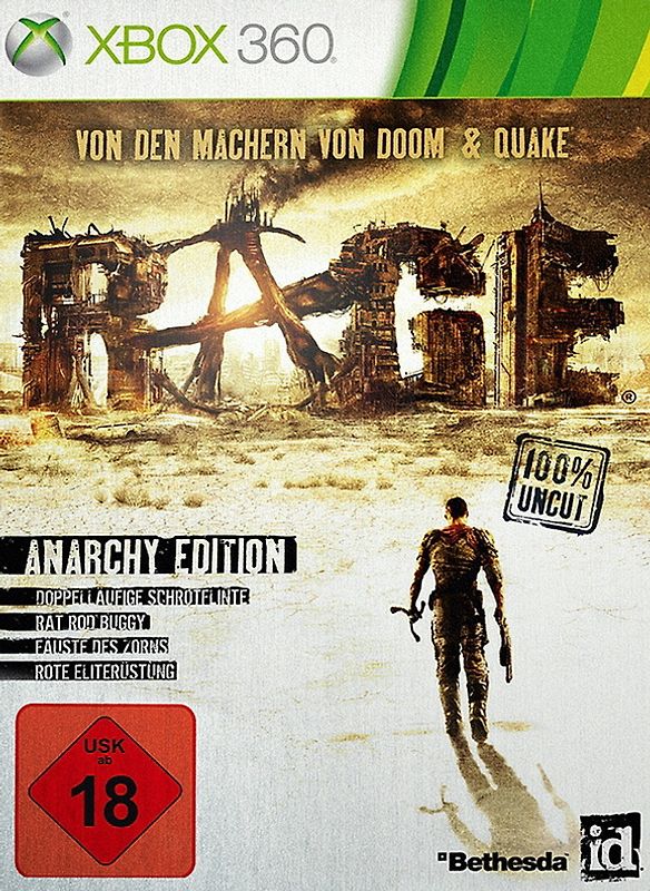 Rage [Anarchy Edition, Steelbook] Xbox 360
