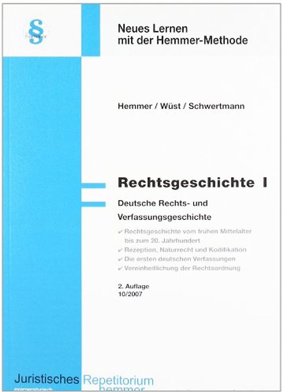 Rechtsgeschichte I