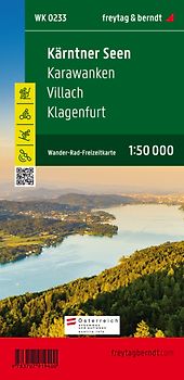 freytag & berndt Wanderkarte WK 0233 Wörthersee und Umgebung, Klagenfurt - Karawanken 1:50.000