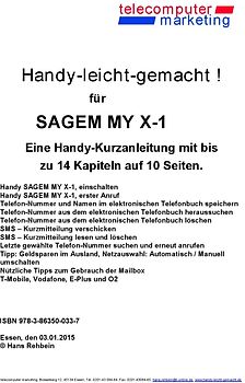 Sagem MY X-1-leicht-gemacht. Handy-leicht-gemacht für Sagem MY X-1