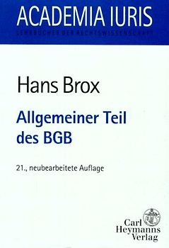 Allgemeiner Teil des BGB