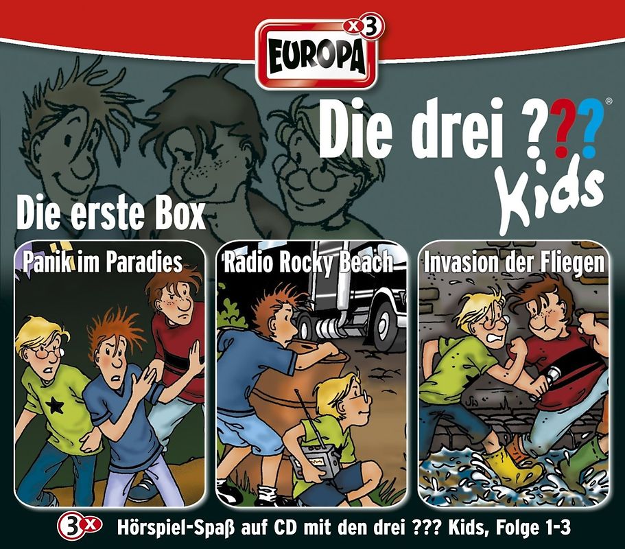 Die Drei ??? Kids: Folge 1-3 - Panik im Paradies / Radio Rocky Beach / Invasion der Fliegen [3 CDs]
