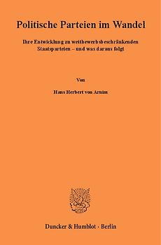 Politische Parteien im Wandel.