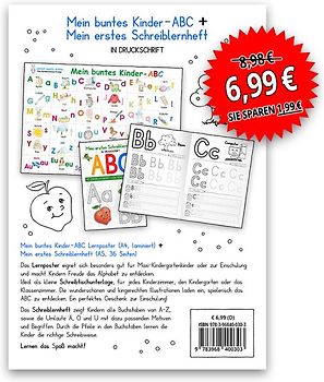 Mein buntes Kinder-ABC-Set in Druckschrift