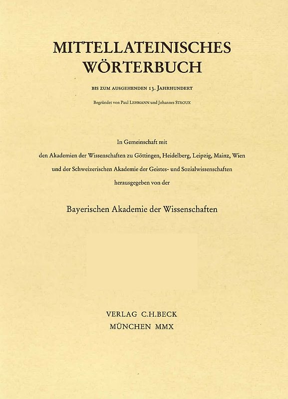 Mittellateinisches Wörterbuch 32. Lieferung (efficientia - enitor)