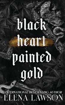 Black Heart Painted Gold