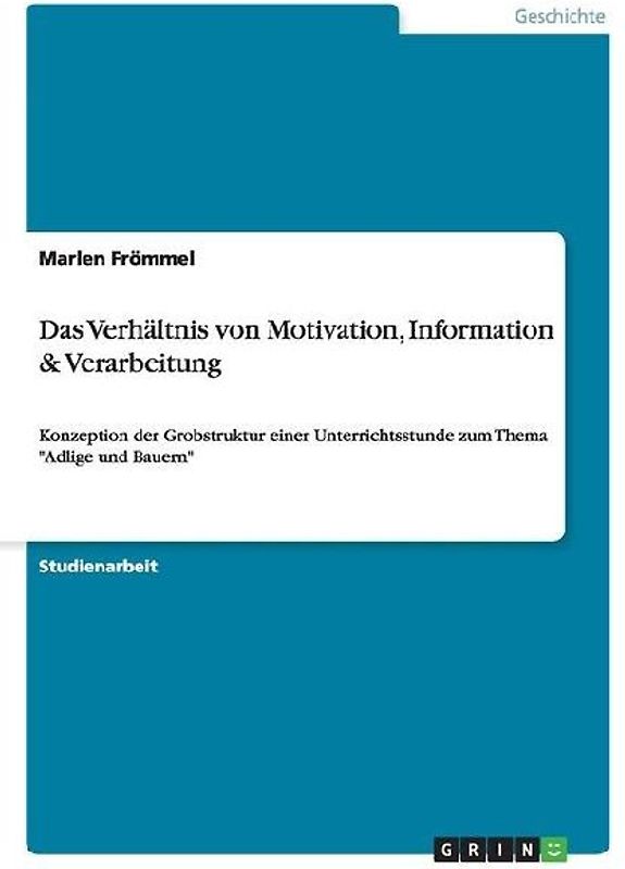 Das Verhältnis von Motivation, Information & Verarbeitung
