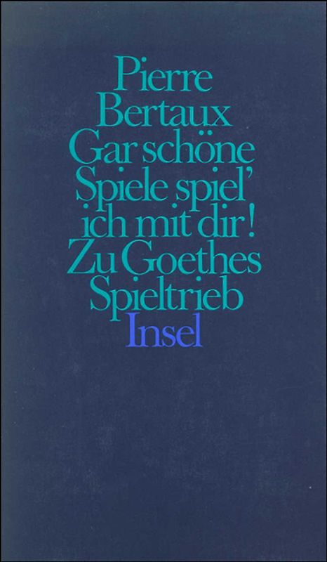 Gar schöne Spiele spiel’ ich mit dir!