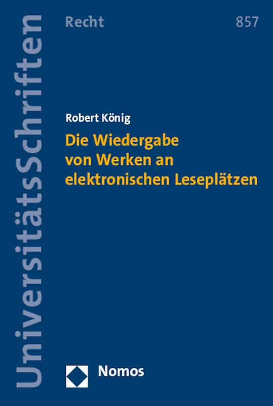 Die Wiedergabe von Werken an elektronischen Leseplätzen