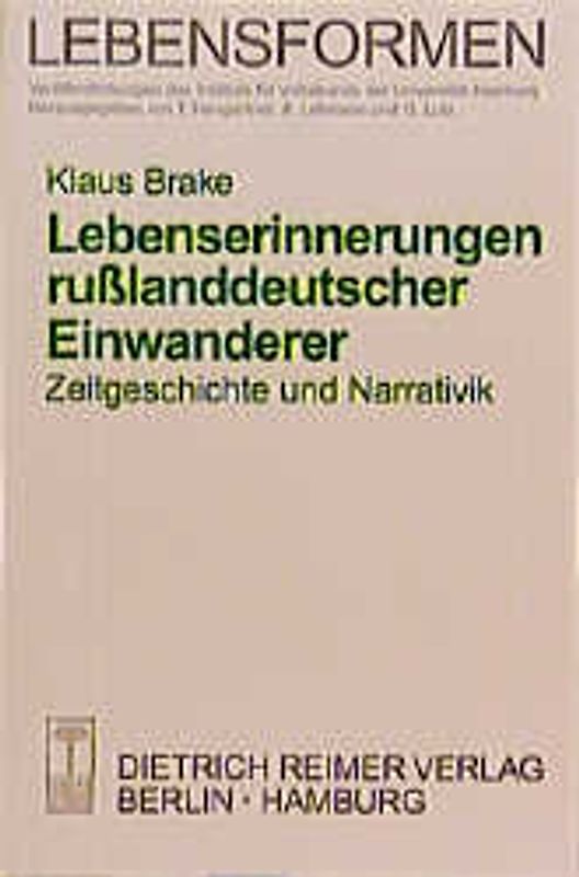 Lebenserinnerungen russlanddeutscher Einwanderer