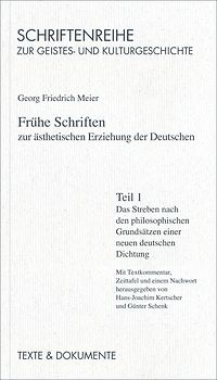 Frühe Schriften zur ästhetischen Erziehung der deutschen / Frühe Schriften zur ästhetischen Erziehung der deutschen