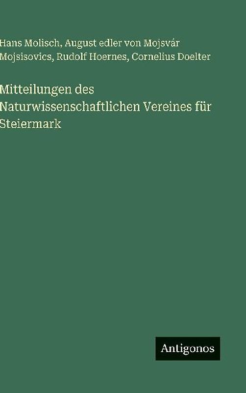 Mitteilungen des Naturwissenschaftlichen Vereines für Steiermark