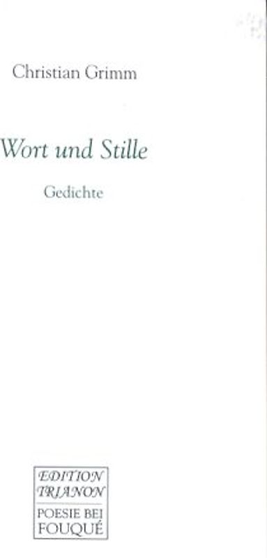 Wort und Stille