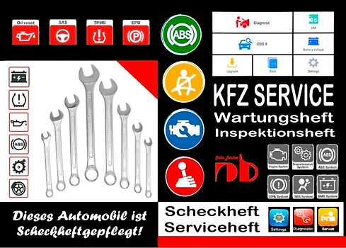 KFZ AUTOMOBIL SERVICEHEFT Scheckheft Inspektionsheft Wartungsheft Service Leistungen