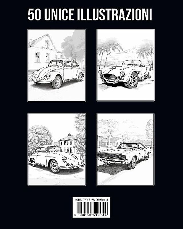 Auto Libro da Colorare