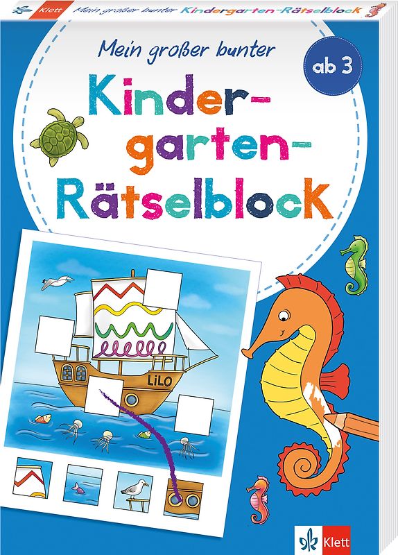 Klett Mein großer bunter Kindergarten-Rätselblock
