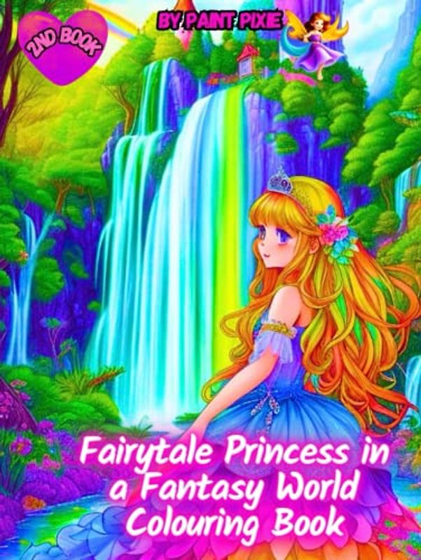 Fairytale Princess in a Fantasy World Colouring Book: 2nd Book