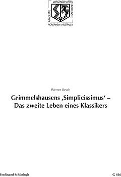 Grimmelshausens 'Simplicissimus' - Das zweite Leben eines Klassikers