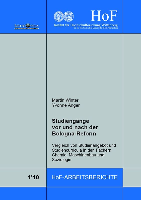 Studiengänge vor und nach der Bologna-Reform
