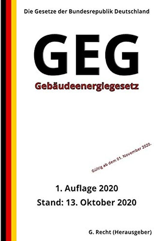 Gebäudeenergiegesetz - GEG, 1. Auflage 2020