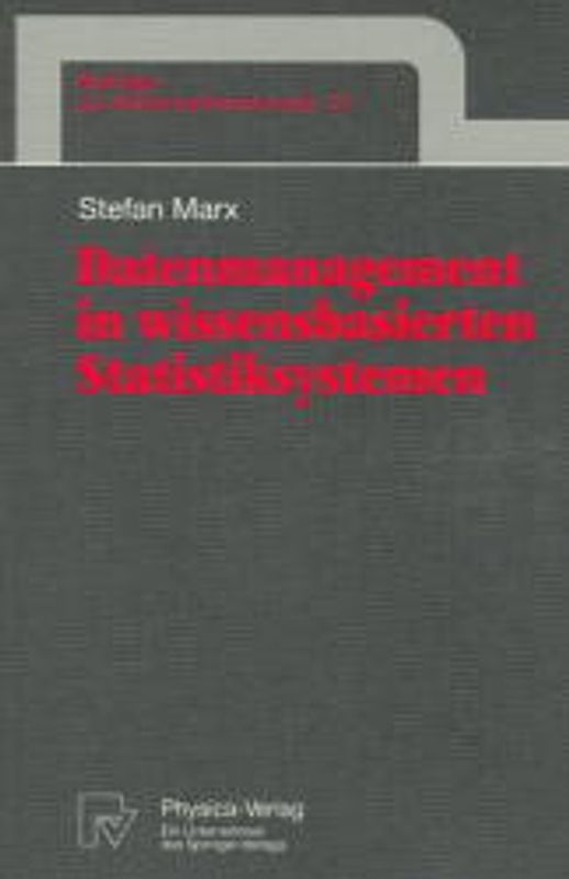 Datenmanagement in wissensbasierten Statistiksystemen
