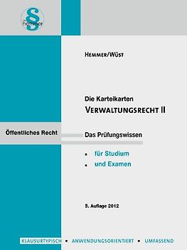 Karteikarten Verwaltungsrecht II