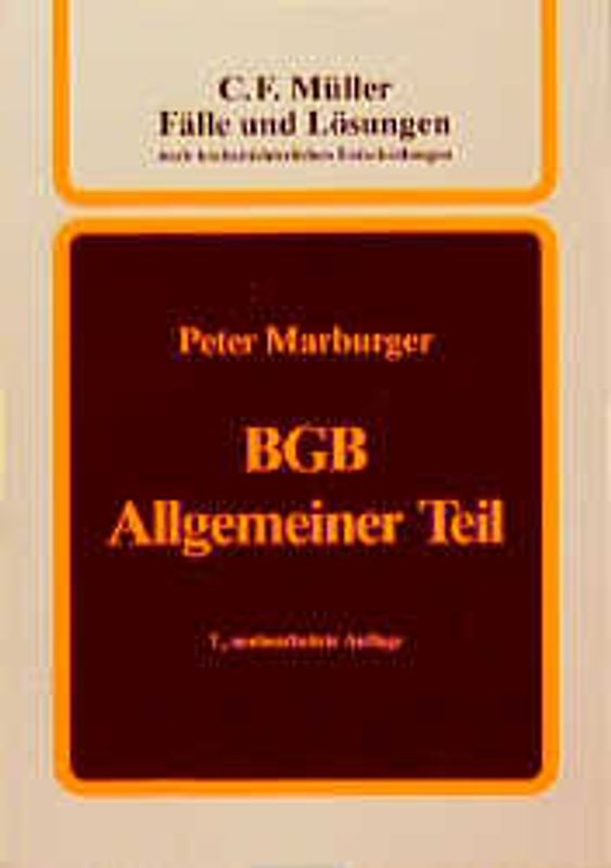 BGB - Allgemeiner Teil
