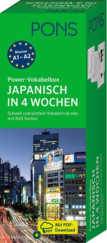PONS Power-Vokabelbox Japanisch in 4 Wochen