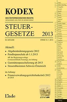 KODEX Steuergesetze 2013
