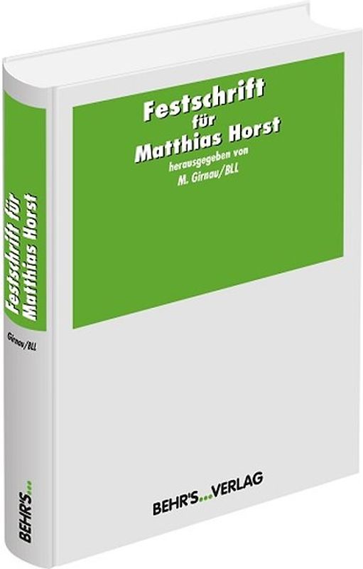 Festschrift für Matthias Horst