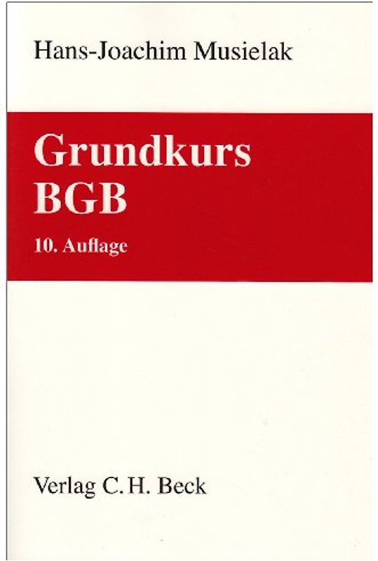 Grundkurs BGB