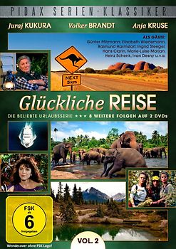Glückliche Reise - Vol. 2 - Weitere 8 Folgen der beliebten Urlaubsserie [Pidax Serien-Klassiker, 2 DVDs] DVD