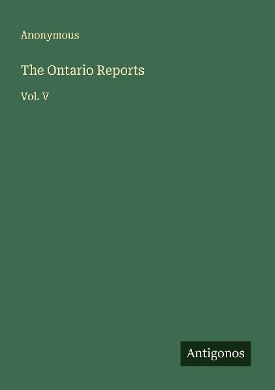 The Ontario Reports