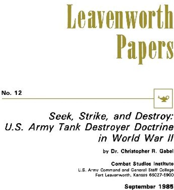 Seek, Strike, and Destroy