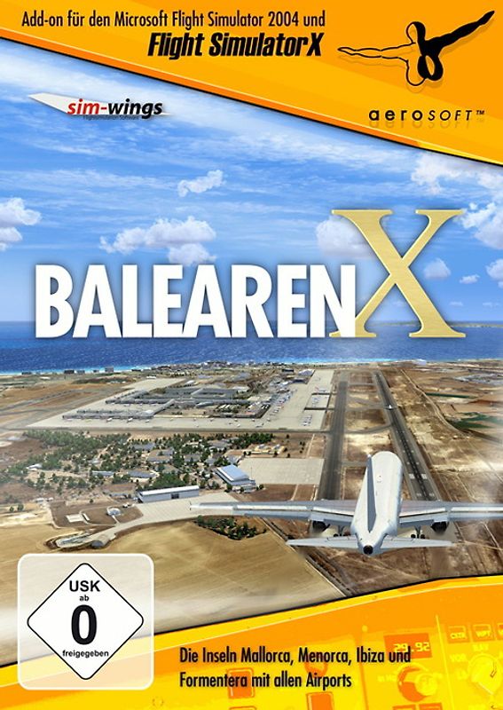 MS FS 2004/FSX AddOn: Balearic Islands PC Spiele