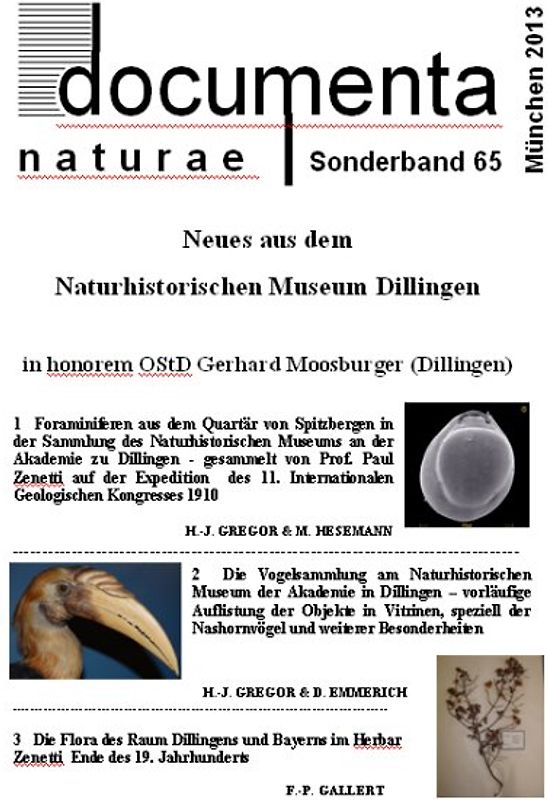 Neues aus dem Naturhistorischen Museum Dillingen