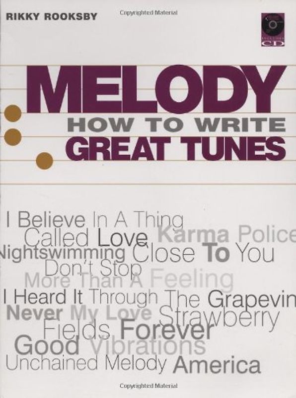 Melody: How to Write Great Tunes [With CD] - Rikky Rooksby
