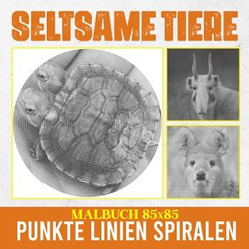 Seltsame Tiere Punkte Linien Spiralen Malbuch: Inklusive 30 Malvorlagen ungewöhnlicher Kreaturen zum Ausmalen und Spaß haben | Gag Geschenke | White ... | Stressabbau-Geschenke | Weihnachtsgeschenke