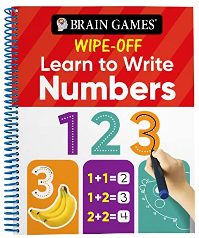 Brain Games Wipe-Off - Learn to Write: Numbers (Kids Ages 3 to 6)