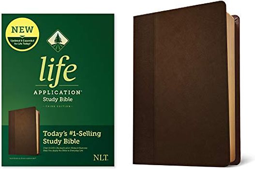 NLT Life Application Study Bible, Third Edition (Leatherlike, Dark Brown/Brown)