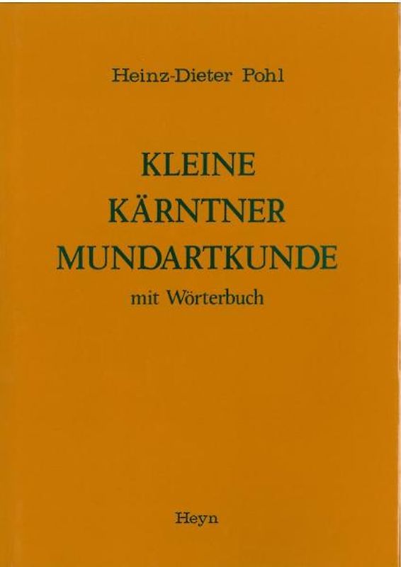 Kleine Kärntner Mundartkunde