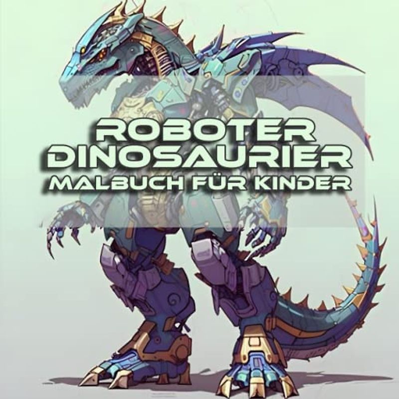 Roboter Dinosaurier Malbuch für Kinder: Das 2 in 1 Ausmalheft für coole Jungs ab 7 Jahre