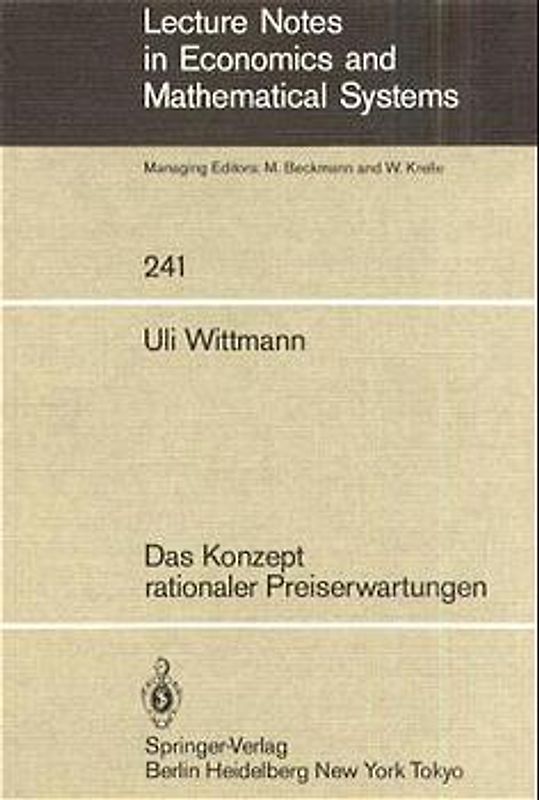 Das Konzept rationaler Preiserwartungen