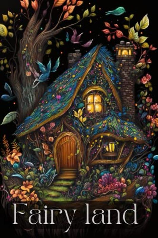 Fairyland, amazing fairy houses and whimsical landscapes - 40+ colouring designs for all ages