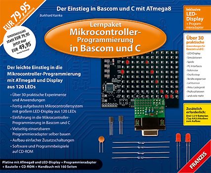 Lernpaket Mikrocontroller-Progammierung in Bascom und C