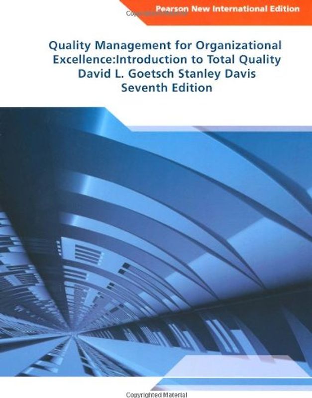 Quality Management for Organizational Excellence: Introduction to Total Quality - Goetsch, David L.